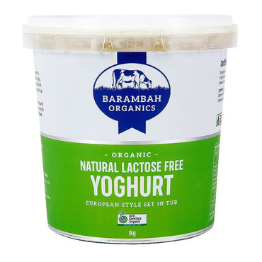 Barambah Organics Lactose Free Natural Yoghurt 1kg